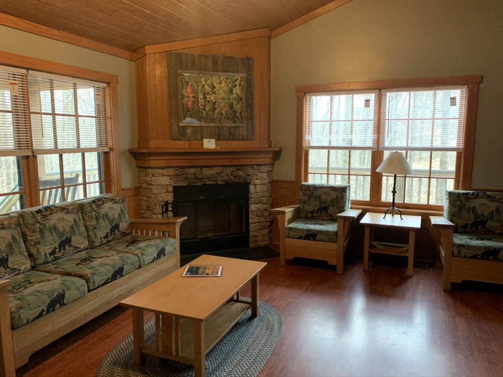 living room Bear Creek Cabin